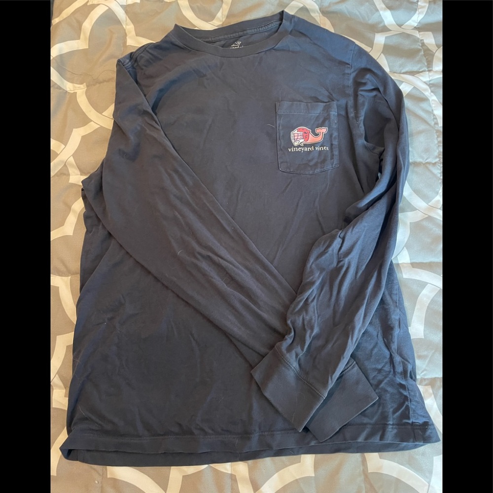 Lacrosse long sleeve t-shirt - navy blue